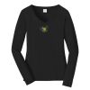 Ladies Long Sleeve Fan Favorite V Neck Tee Thumbnail