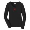 Ladies Long Sleeve Fan Favorite V Neck Tee Thumbnail