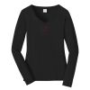 Ladies Long Sleeve Fan Favorite V Neck Tee Thumbnail