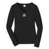 Ladies Long Sleeve Fan Favorite V Neck Tee Thumbnail