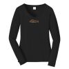 Ladies Long Sleeve Fan Favorite V Neck Tee Thumbnail