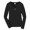Ladies Long Sleeve Fan Favorite V Neck Tee Thumbnail