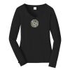 Ladies Long Sleeve Fan Favorite V Neck Tee Thumbnail