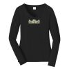Ladies Long Sleeve Fan Favorite V Neck Tee Thumbnail
