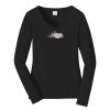 Ladies Long Sleeve Fan Favorite V Neck Tee Thumbnail