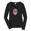 Ladies Long Sleeve Fan Favorite V Neck Tee Thumbnail