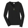 Ladies Long Sleeve Fan Favorite V Neck Tee Thumbnail