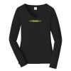 Ladies Long Sleeve Fan Favorite V Neck Tee Thumbnail