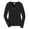 Ladies Long Sleeve Fan Favorite V Neck Tee Thumbnail