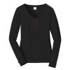 Ladies Long Sleeve Fan Favorite V Neck Tee Thumbnail