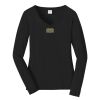 Ladies Long Sleeve Fan Favorite V Neck Tee Thumbnail