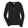 Ladies Long Sleeve Fan Favorite V Neck Tee Thumbnail