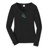 Ladies Long Sleeve Fan Favorite V Neck Tee Thumbnail