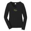 Ladies Long Sleeve Fan Favorite V Neck Tee Thumbnail