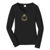 Ladies Long Sleeve Fan Favorite V Neck Tee Thumbnail