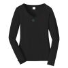 Ladies Long Sleeve Fan Favorite V Neck Tee Thumbnail