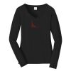 Ladies Long Sleeve Fan Favorite V Neck Tee Thumbnail