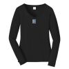 Ladies Long Sleeve Fan Favorite V Neck Tee Thumbnail