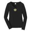 Ladies Long Sleeve Fan Favorite V Neck Tee Thumbnail