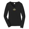 Ladies Long Sleeve Fan Favorite V Neck Tee Thumbnail