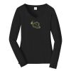 Ladies Long Sleeve Fan Favorite V Neck Tee Thumbnail