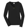 Ladies Long Sleeve Fan Favorite V Neck Tee Thumbnail