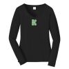 Ladies Long Sleeve Fan Favorite V Neck Tee Thumbnail