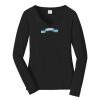 Ladies Long Sleeve Fan Favorite V Neck Tee Thumbnail
