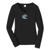Ladies Long Sleeve Fan Favorite V Neck Tee Thumbnail