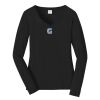 Ladies Long Sleeve Fan Favorite V Neck Tee Thumbnail