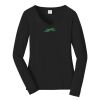 Ladies Long Sleeve Fan Favorite V Neck Tee Thumbnail