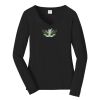 Ladies Long Sleeve Fan Favorite V Neck Tee Thumbnail