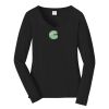 Ladies Long Sleeve Fan Favorite V Neck Tee Thumbnail