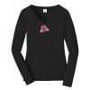 Ladies Long Sleeve Fan Favorite V Neck Tee Thumbnail