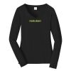 Ladies Long Sleeve Fan Favorite V Neck Tee Thumbnail