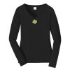 Ladies Long Sleeve Fan Favorite V Neck Tee Thumbnail