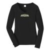 Ladies Long Sleeve Fan Favorite V Neck Tee Thumbnail