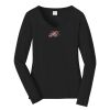Ladies Long Sleeve Fan Favorite V Neck Tee Thumbnail