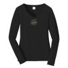 Ladies Long Sleeve Fan Favorite V Neck Tee Thumbnail