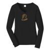 Ladies Long Sleeve Fan Favorite V Neck Tee Thumbnail