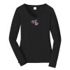 Ladies Long Sleeve Fan Favorite V Neck Tee Thumbnail