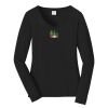 Ladies Long Sleeve Fan Favorite V Neck Tee Thumbnail