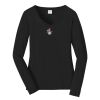 Ladies Long Sleeve Fan Favorite V Neck Tee Thumbnail