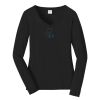 Ladies Long Sleeve Fan Favorite V Neck Tee Thumbnail