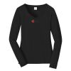 Ladies Long Sleeve Fan Favorite V Neck Tee Thumbnail
