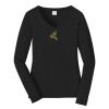 Ladies Long Sleeve Fan Favorite V Neck Tee Thumbnail