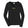 Ladies Long Sleeve Fan Favorite V Neck Tee Thumbnail