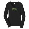Ladies Long Sleeve Fan Favorite V Neck Tee Thumbnail