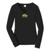 Ladies Long Sleeve Fan Favorite V Neck Tee Thumbnail