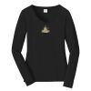 Ladies Long Sleeve Fan Favorite V Neck Tee Thumbnail